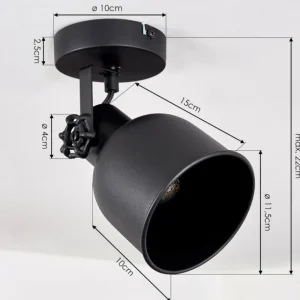 hofstein Plafonnier Juliboy Noir, 1 lumière* Lampes Modernes