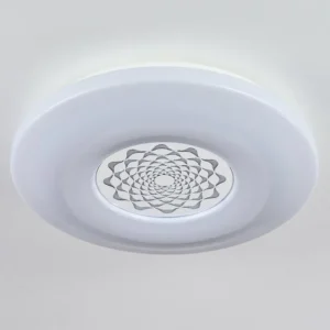 hofstein Plafonnier Kaas LED Chrome, Blanc, 1 lumière* Lampes Modernes