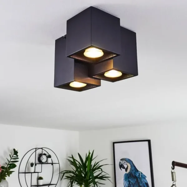 hofstein Plafonnier Karaka Noir, 3 lumières* Lampes Modernes