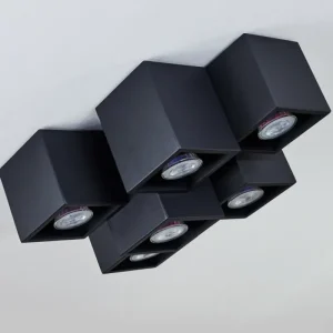 hofstein Plafonnier Karaka Noir, 6 lumières* Lampes Modernes