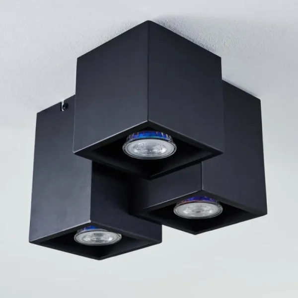 hofstein Plafonnier Karaka Noir, 3 lumières* Lampes Modernes