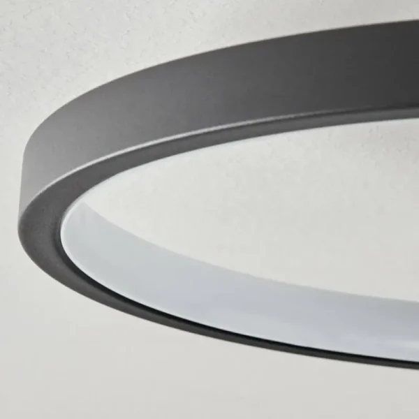 hofstein Plafonnier Kassambene LED Anthracite, Écru, 1 lumière* Lampes Modernes