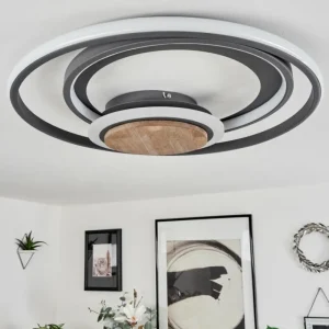 hofstein Plafonnier Kassambene LED Anthracite, Écru, 1 lumière* Lampes Modernes