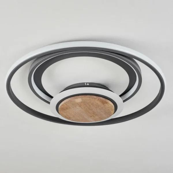hofstein Plafonnier Kassambene LED Anthracite, Écru, 1 lumière* Lampes Modernes