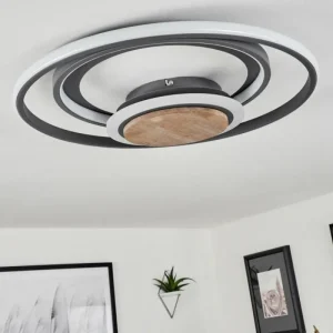 hofstein Plafonnier Kassambene LED Anthracite, Écru, 1 lumière* Lampes Modernes