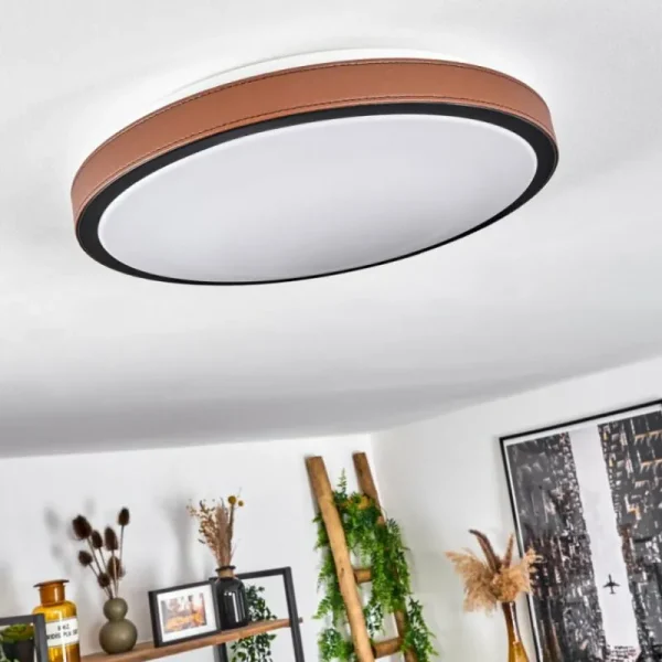 hofstein Plafonnier Kelva LED Brun, Noir, Blanc, 1 lumière* Lampes Modernes