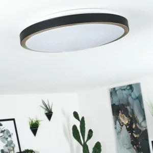 hofstein Plafonnier Kelva LED Vieux laiton, Noir, Blanc, 1 lumière* Lampes Modernes