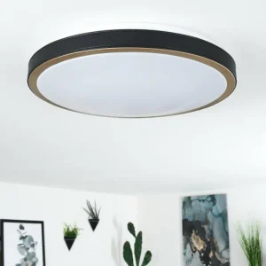 hofstein Plafonnier Kelva LED Vieux laiton, Noir, Blanc, 1 lumière* Lampes Modernes