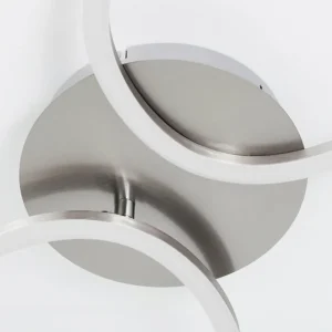 hofstein Plafonnier Kereita LED Nickel mat, 1 lumière* Lampes Modernes