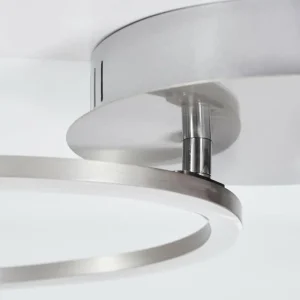 hofstein Plafonnier Kereita LED Nickel mat, 1 lumière* Lampes Modernes