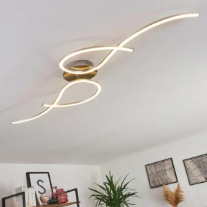 hofstein Plafonnier Kereita LED Nickel mat, 1 lumière* Lampes Modernes
