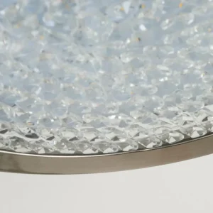 hofstein Plafonnier Kerns LED Nickel mat, 1 lumière* Lampes En Verre