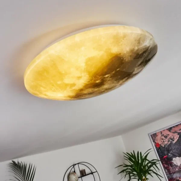 hofstein Plafonnier Keru LED Blanc, 1 lumière, Télécommandes* Lampes Modernes