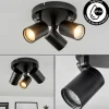 hofstein Plafonnier Khnar Noir, 3 lumières* Lampes En Verre