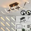 hofstein Plafonnier Khovet LED Noir, 1 lumière* Lampes Modernes