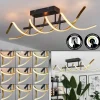 hofstein Plafonnier Khovet LED Noir, 1 lumière* Lampes Modernes