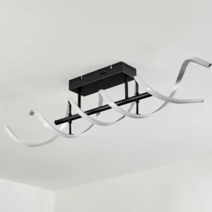 hofstein Plafonnier Khovet LED Noir, 1 lumière* Lampes Modernes