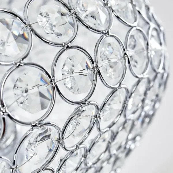hofstein Plafonnier Klamila Chrome, 3 lumières* Lampes En Verre