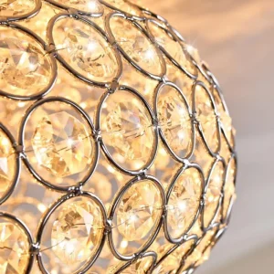 hofstein Plafonnier Klamila Chrome, 3 lumières* Lampes En Verre