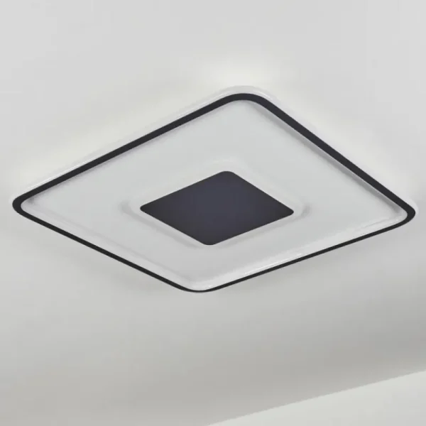 hofstein Plafonnier Kolo LED Blanc, 1 lumière, Télécommandes* Lampes Modernes