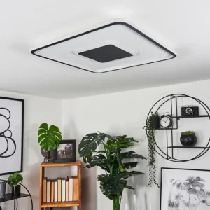 hofstein Plafonnier Kolo LED Blanc, 1 lumière, Télécommandes* Lampes Modernes