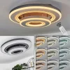 hofstein Plafonnier Kolo LED Gris, Blanc, 1 lumière, Télécommandes* Lampes Modernes