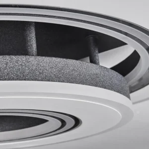 hofstein Plafonnier Kolo LED Gris, Blanc, 1 lumière, Télécommandes* Lampes Modernes