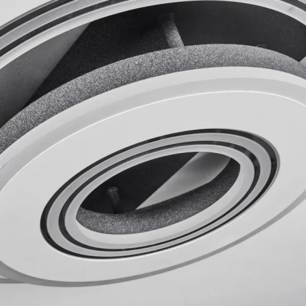 hofstein Plafonnier Kolo LED Gris, Blanc, 1 lumière, Télécommandes* Lampes Modernes