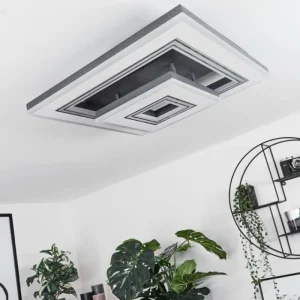 hofstein Plafonnier Kolo LED Noir, Blanc, 1 lumière* Lampes Modernes