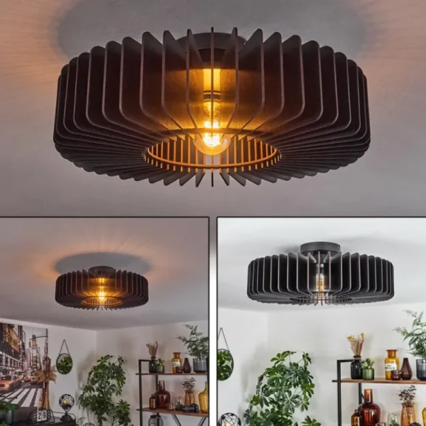 hofstein Plafonnier Konbongou Noir, 1 lumière* Lampes Modernes