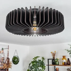hofstein Plafonnier Konbongou Noir, 1 lumière* Lampes Modernes