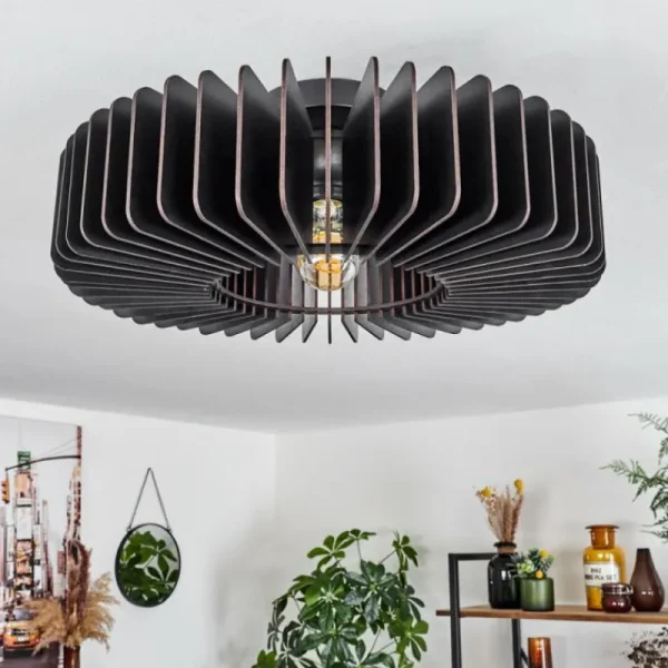 hofstein Plafonnier Konbongou Noir, 1 lumière* Lampes Modernes