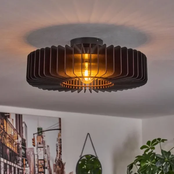 hofstein Plafonnier Konbongou Noir, 1 lumière* Lampes Modernes