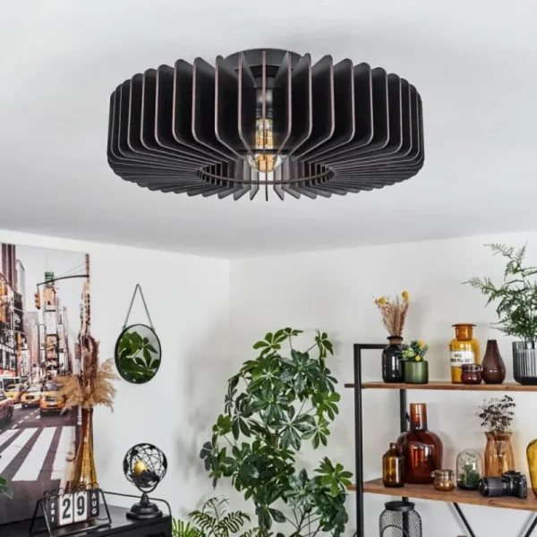 hofstein Plafonnier Konbongou Noir, 1 lumière* Lampes Modernes