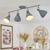hofstein Plafonnier Koppom Bleu, Gris, 4 lumières* Lampes Modernes