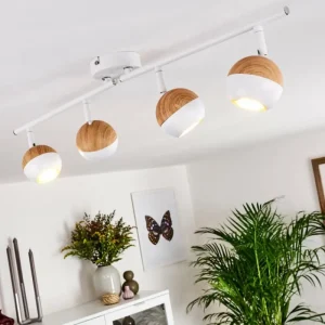 hofstein Plafonnier Kotaoa LED Blanc, 4 lumières* Lampes Modernes