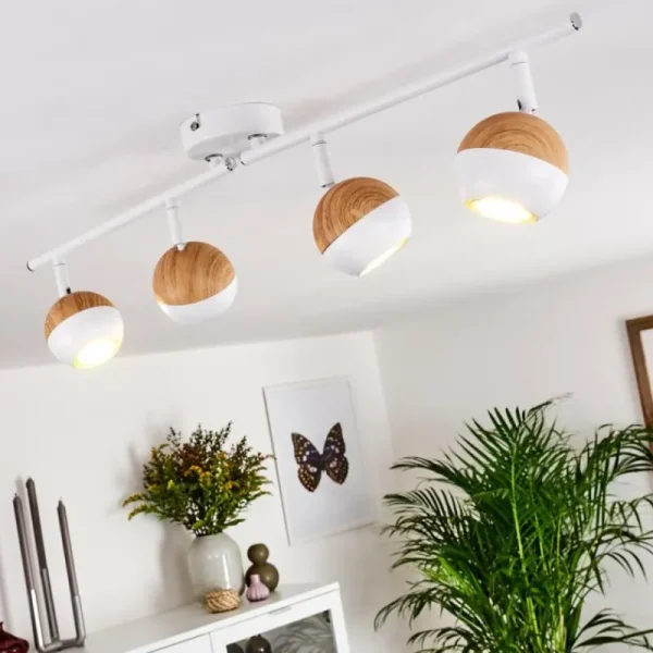 hofstein Plafonnier Kotaoa LED Blanc, 4 lumières* Lampes Modernes