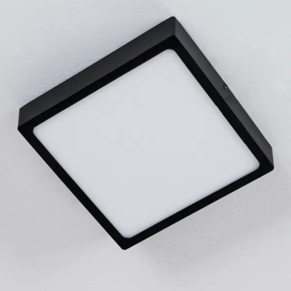 hofstein Plafonnier Kragos LED Noir, 1 lumière* Lampes Modernes