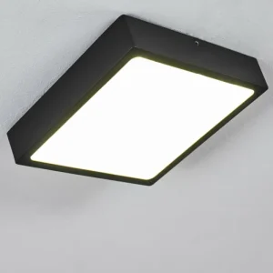 hofstein Plafonnier Kragos LED Noir, 1 lumière* Lampes Modernes