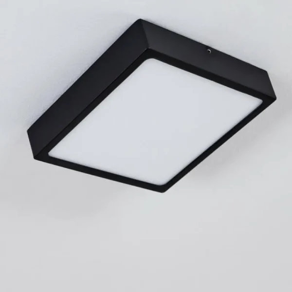 hofstein Plafonnier Kragos LED Noir, 1 lumière* Lampes Modernes