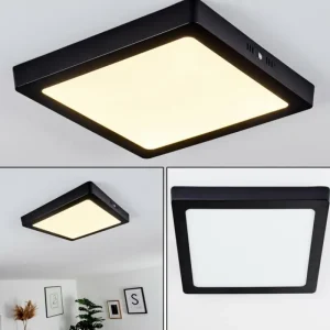 hofstein Plafonnier Kragos Noir, 1 lumière* Lampes Modernes