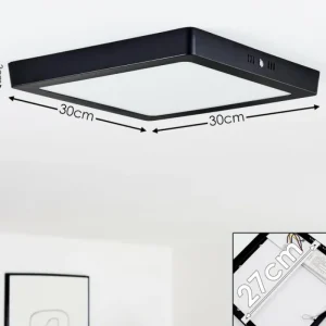 hofstein Plafonnier Kragos Noir, 1 lumière* Lampes Modernes