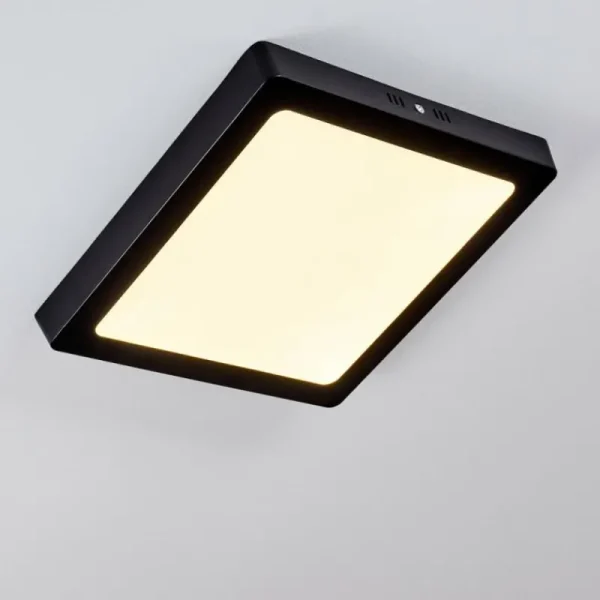 hofstein Plafonnier Kragos Noir, 1 lumière* Lampes Modernes