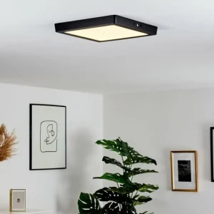 hofstein Plafonnier Kragos Noir, 1 lumière* Lampes Modernes