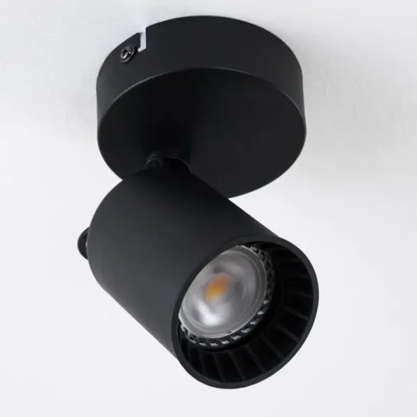 hofstein Plafonnier Kullaberg Noir, 1 lumière* Lampes Modernes