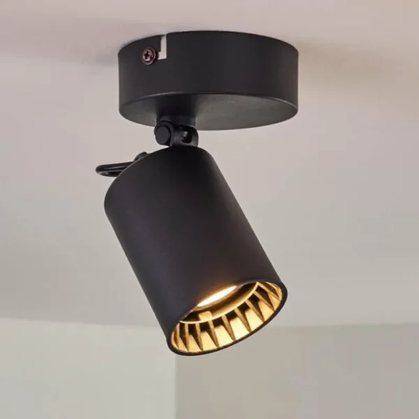 hofstein Plafonnier Kullaberg Noir, 1 lumière* Lampes Modernes