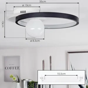 hofstein Plafonnier Lahela LED Blanc, 1 lumière* Lampes Modernes