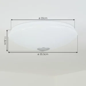 hofstein Plafonnier Langlois Blanc, 1 lumière* Lampes Modernes