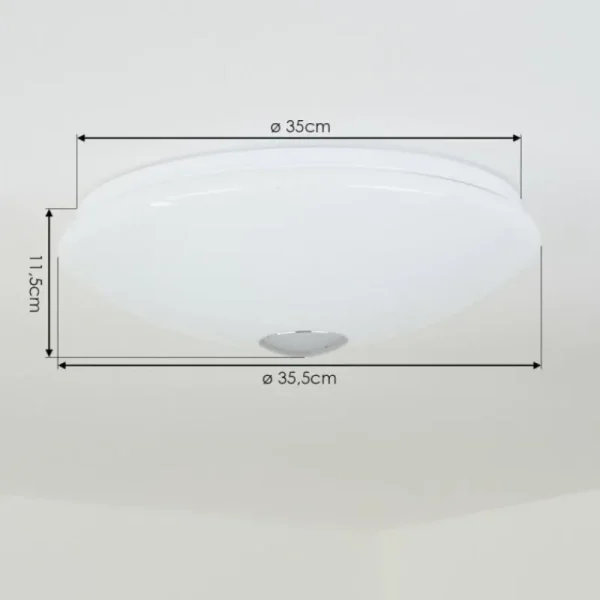 hofstein Plafonnier Langlois Blanc, 1 lumière* Lampes Modernes