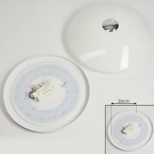 hofstein Plafonnier Langlois Blanc, 1 lumière* Lampes Modernes